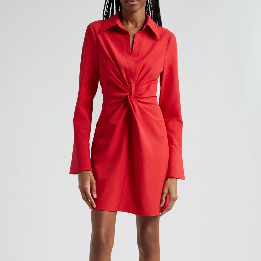 Cinq à Sept McKenna Front Twist Long Sleeve
Mini Shirtdress NWT - Picture 2 of 4